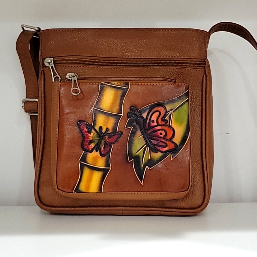 Colombian Leather Crossbody bag New